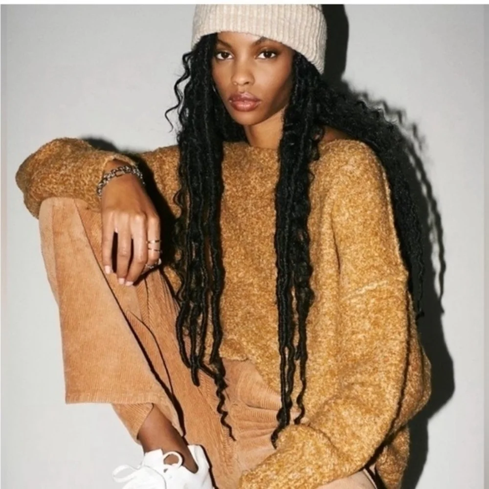 Oversized Free People Moira Slouchy Tunic Sweater in Honeycomb Womens Extra Smal - Picture 2 of 11